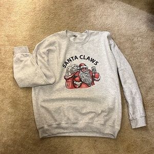 “Santa Claws” pullover jacket, size large.